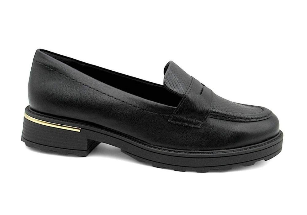 Loafer Tratorado Piccadilly Feminino 735039 Preto