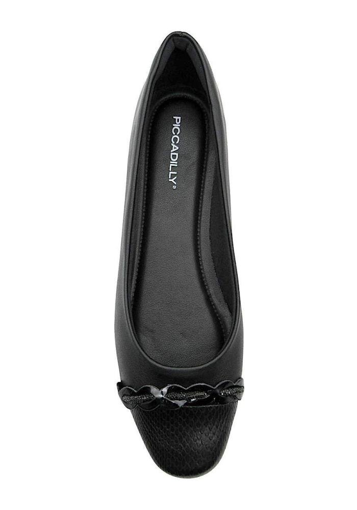 Sapatilha Feminina Piccadilly 250263 Stretch Preta Preto 3