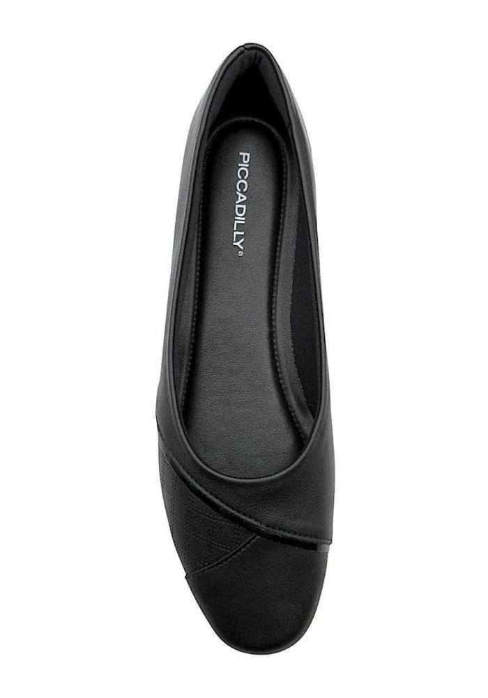 Sapatilha Feminina Piccadilly 250265 Preto Preto 3