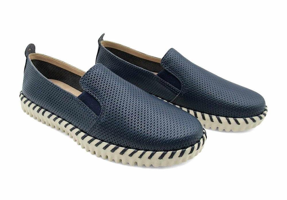 Sapatênis Bottero Feminino de Couro 374108 Marinho Azul 2