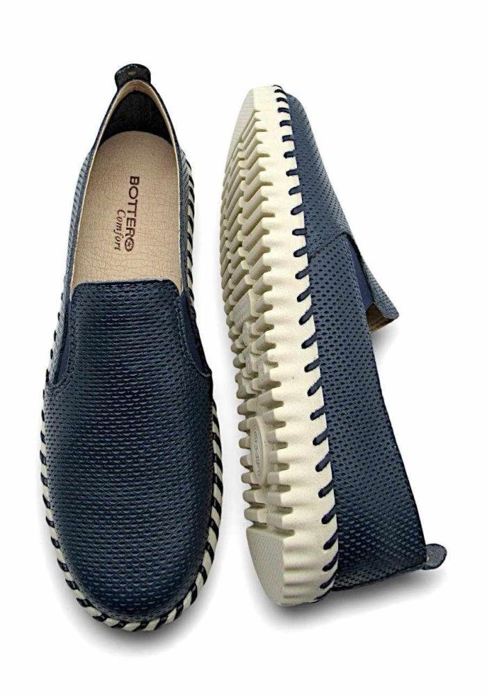 Sapatênis Bottero Feminino de Couro 374108 Marinho Azul 4