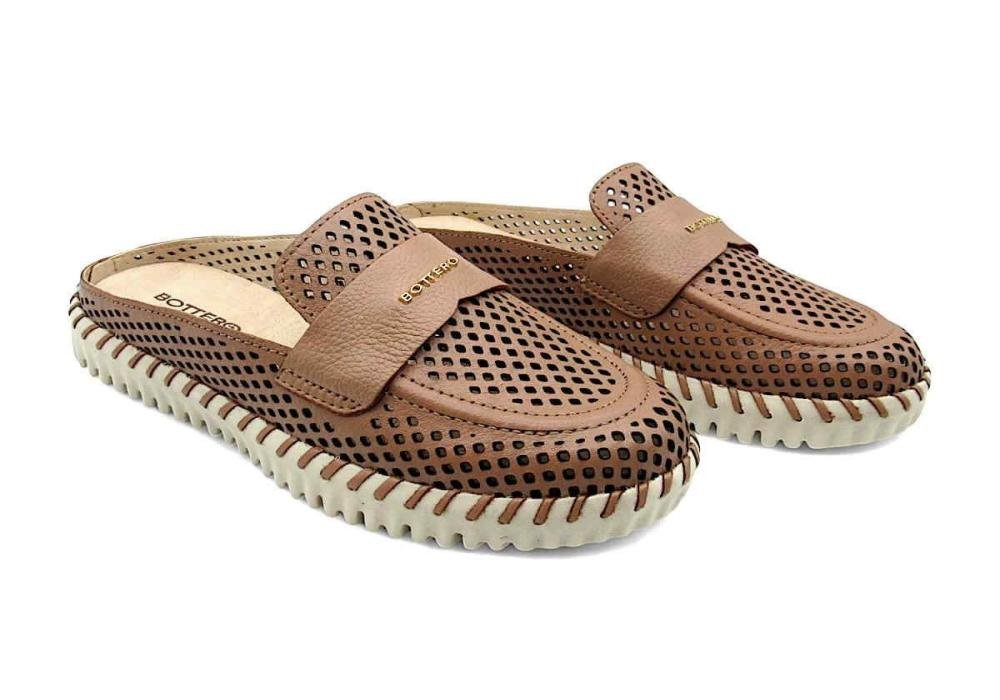Mule Bottero Feminino de Couro 374105 Castor Marrom 2