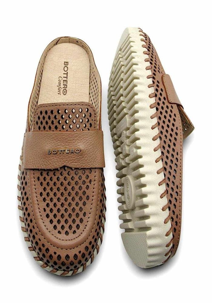 Mule Bottero Feminino de Couro 374105 Castor Marrom 4