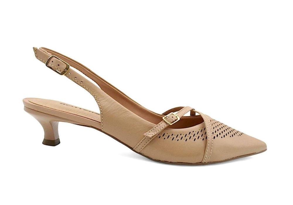 Scarpin Bottero Feminino de Couro 372303 Nude