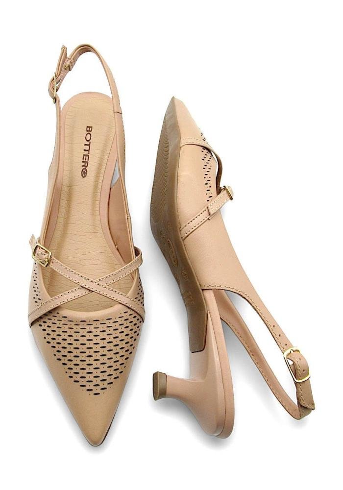 Scarpin Bottero Feminino de Couro 372303 Nude Bege 4
