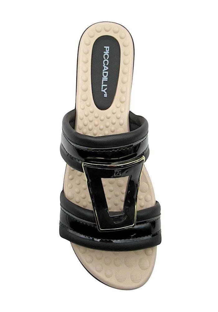 Tamanco Feminino Piccadilly Rasteiro 500407 Preto Preto 3