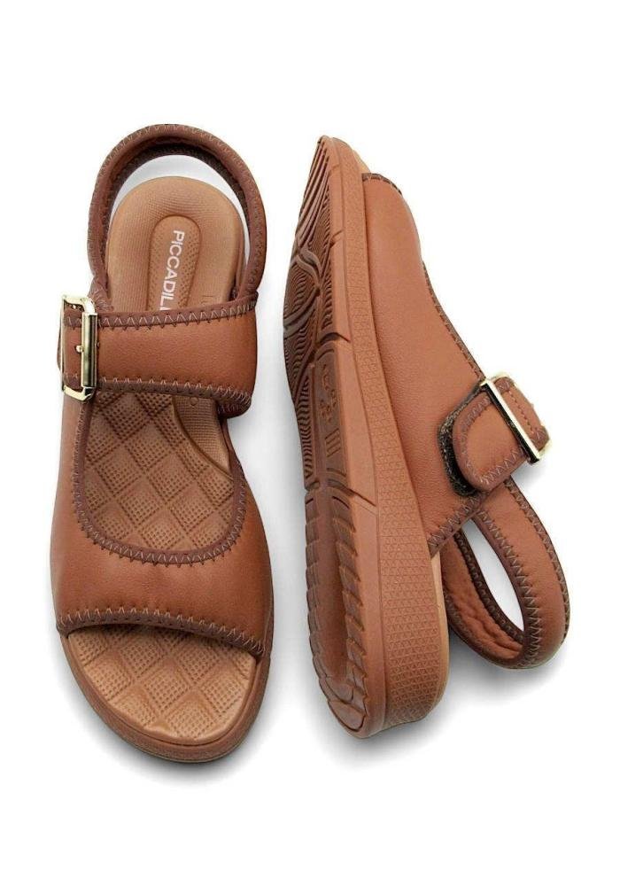 Sandália Feminina Piccadilly Esporão Ajuste 571019 Marrom 4