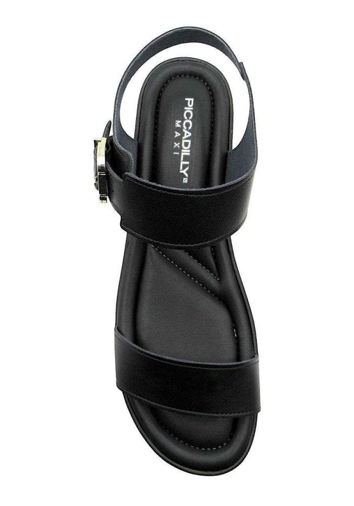 Sandália Feminina Piccadilly Plataforma Tratorada 249004 Preto 3