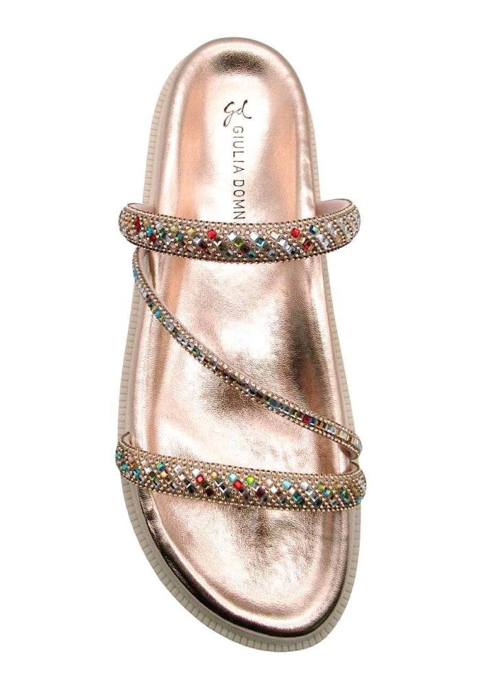 Tamanco Strass Flatform Giulia Domna 196043 Cobre Bronze 3
