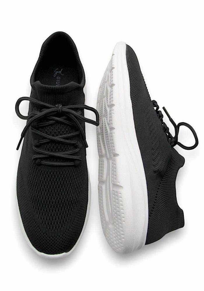 Tênis Casual Feminino Knit Giulia Domna 537002 Preto Preto 4