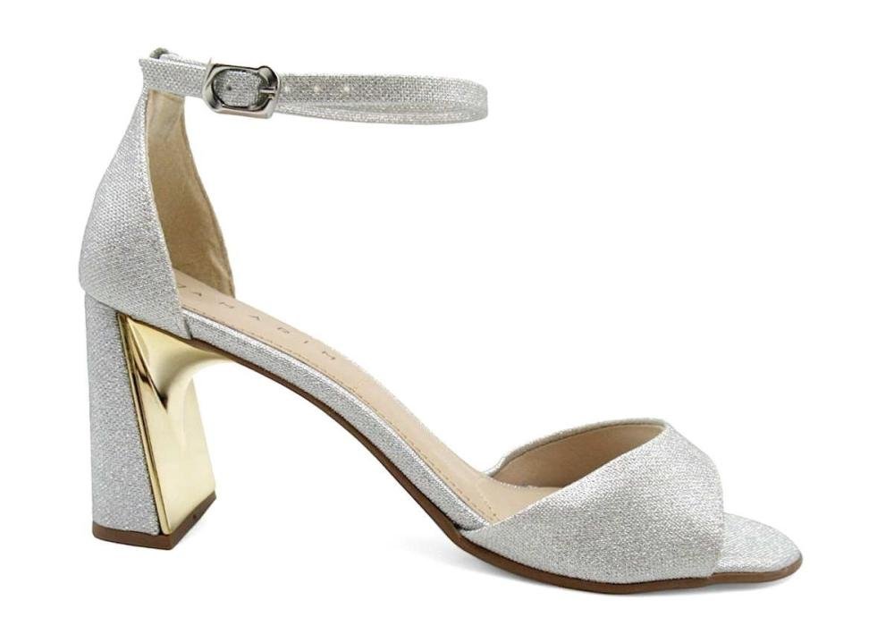 Sandália Social Feminina Ramarim 2522203 Prata