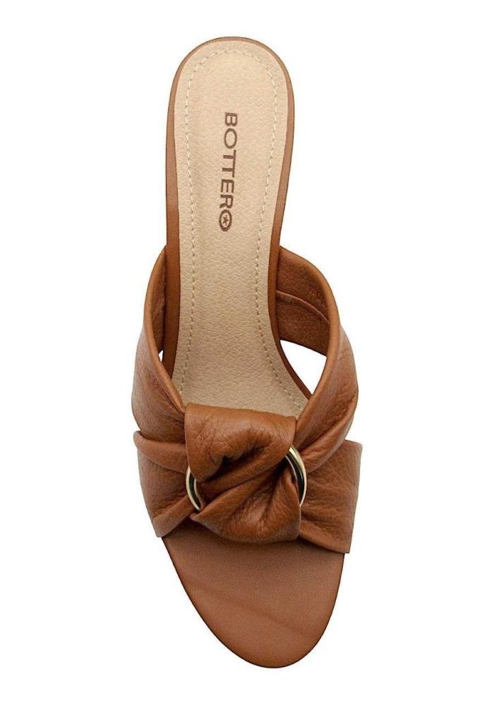 Tamanco Bottero Feminino de Couro 373702 Marrom Claro 3