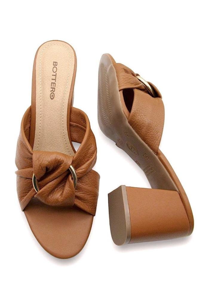 Tamanco Bottero Feminino de Couro 373702 Marrom Claro 4