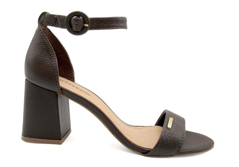 Sandália Bottero Feminina de Couro Salto Bloco 372001