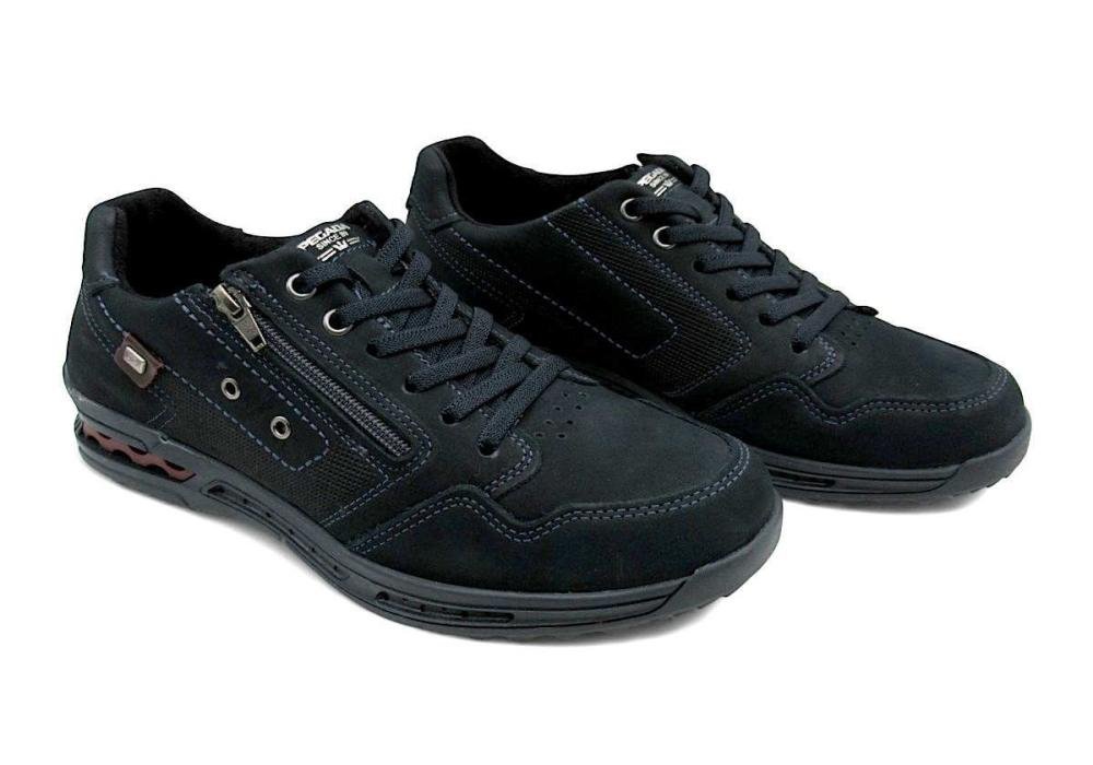 Sapatênis Pegada Masculino Couro Nobuck 111801 Azul 4