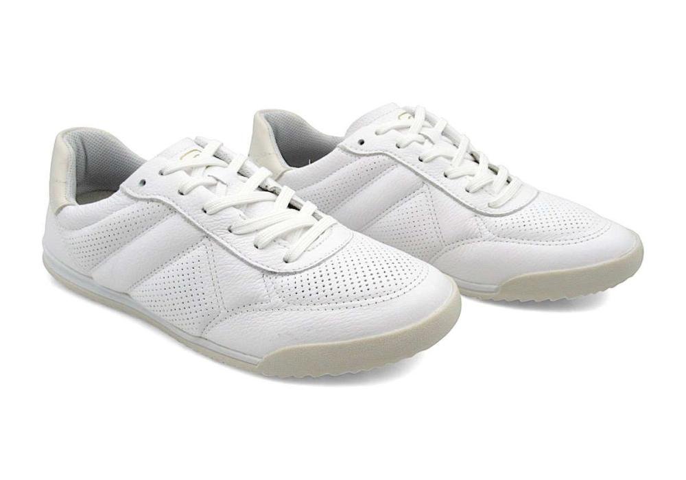 Tênis Casual Feminino de Couro Pegada 212807 Branco 2