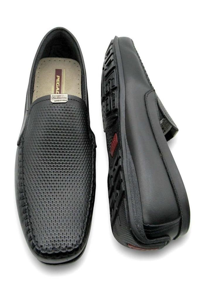 Mocassim Pegada Sider Masculino De Couro 140780 Preto 4