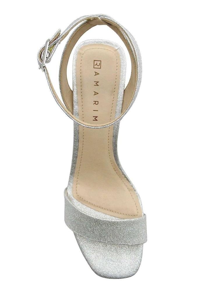 Sandália Social Feminina Ramarim 2526201 Prata Prata 3