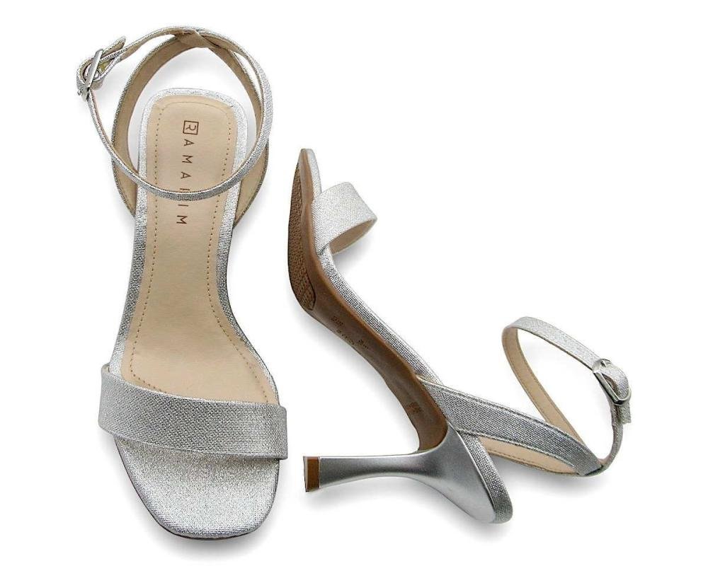 Sandália Social Feminina Ramarim 2526201 Prata Prata 4