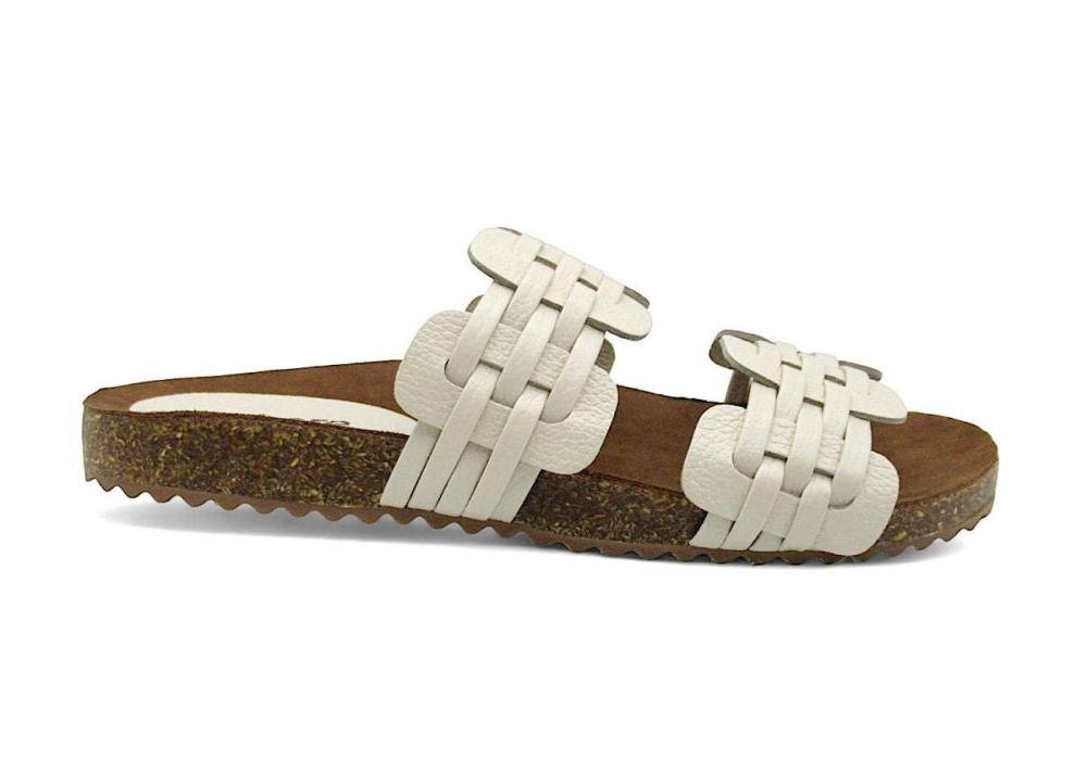 Tamanco Feminino Adhere Slide de Couro 547-0183