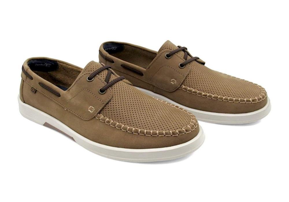 Sapato Pegada Mocassim Masculino De Couro 142302 Bege 2