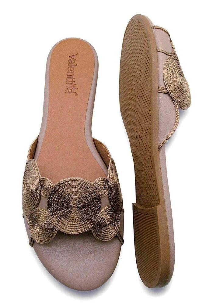 Tamanco Feminino Rasteiro Valentina 272187 Bege 4