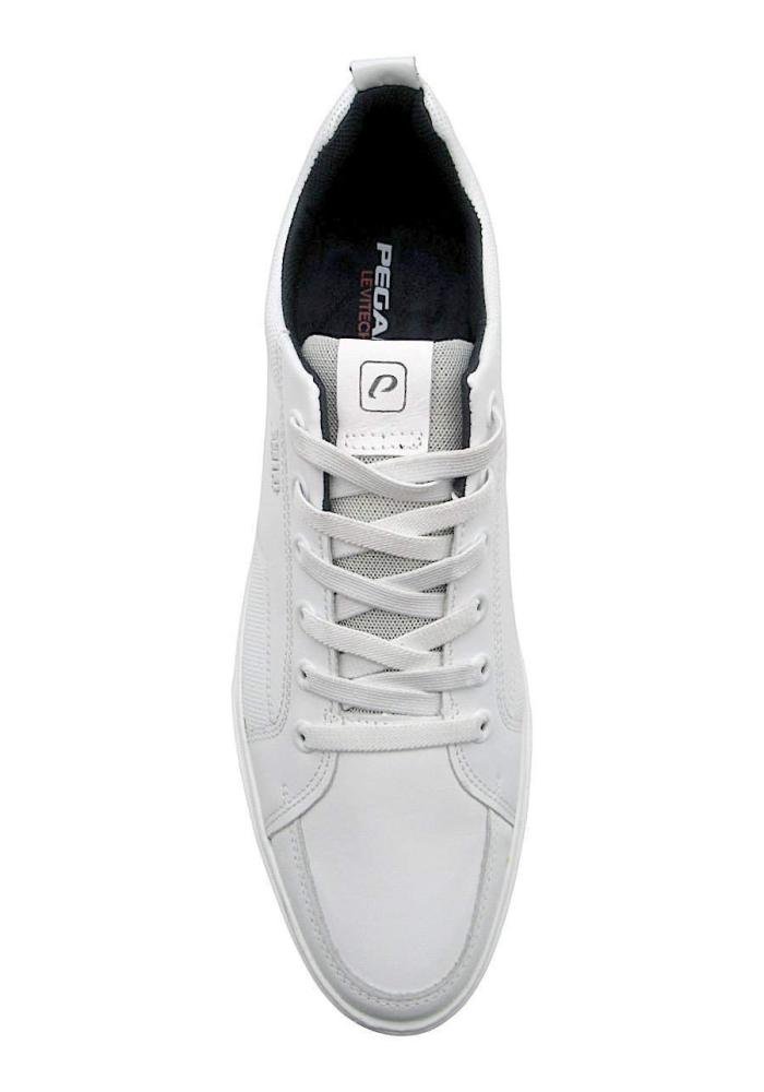 Sapatênis Pegada Numeração Especial Masculino de Couro 511902 Branco 4