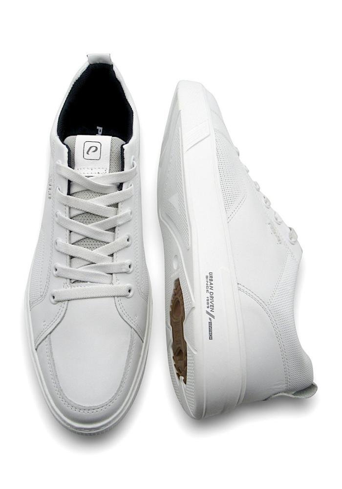 Sapatênis Pegada Numeração Especial Masculino de Couro 511902 Branco 5