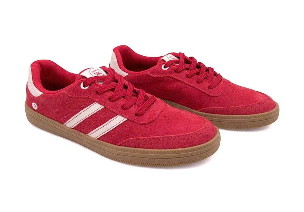 Tênis Kolosh Feminino Casual de Couro C3905 Vermelho 2