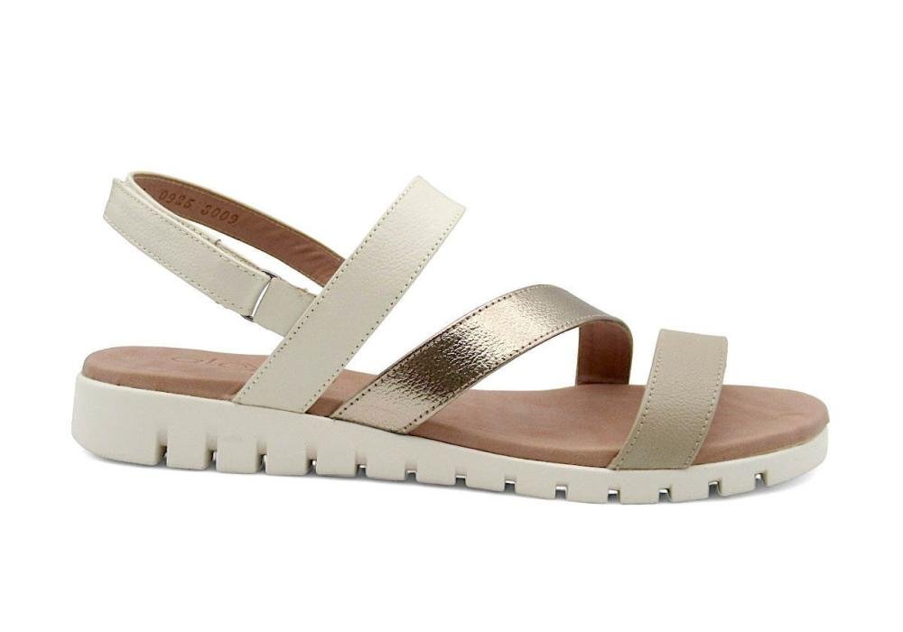 Sandália Alexxa Opananken Feminina Rasteira 100% Couro 27103