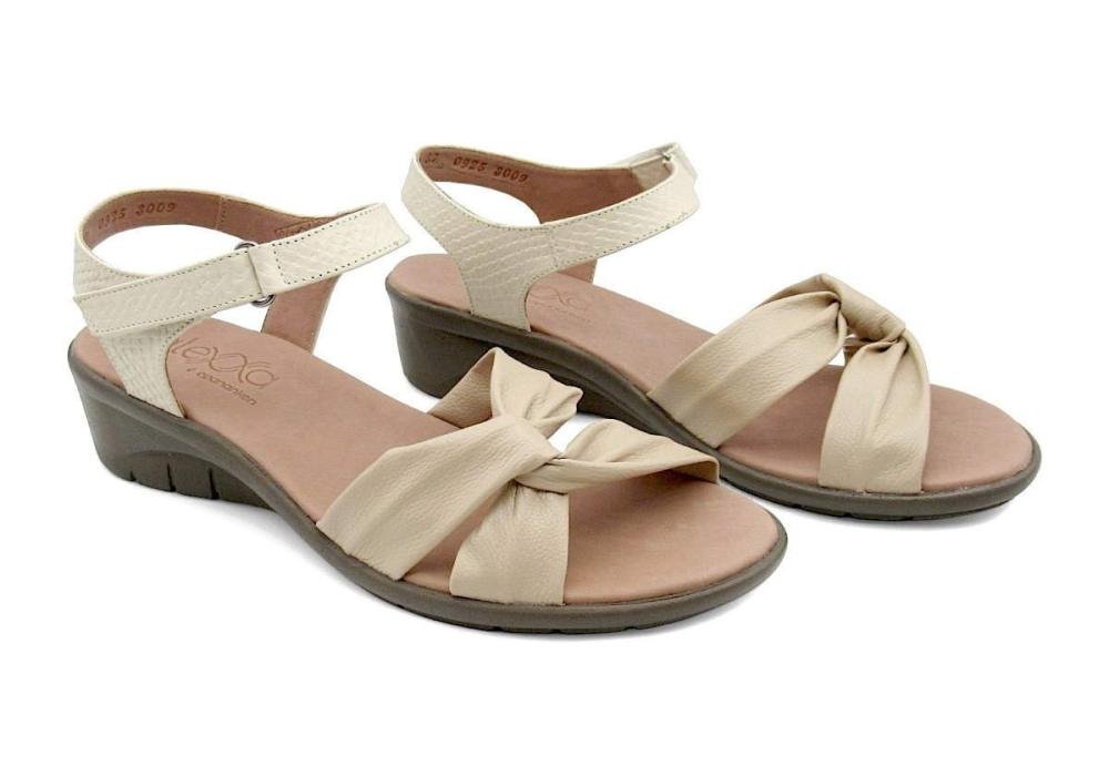 Sandália Feminina Opananken Alexxa Anabela 42612 Bege 2