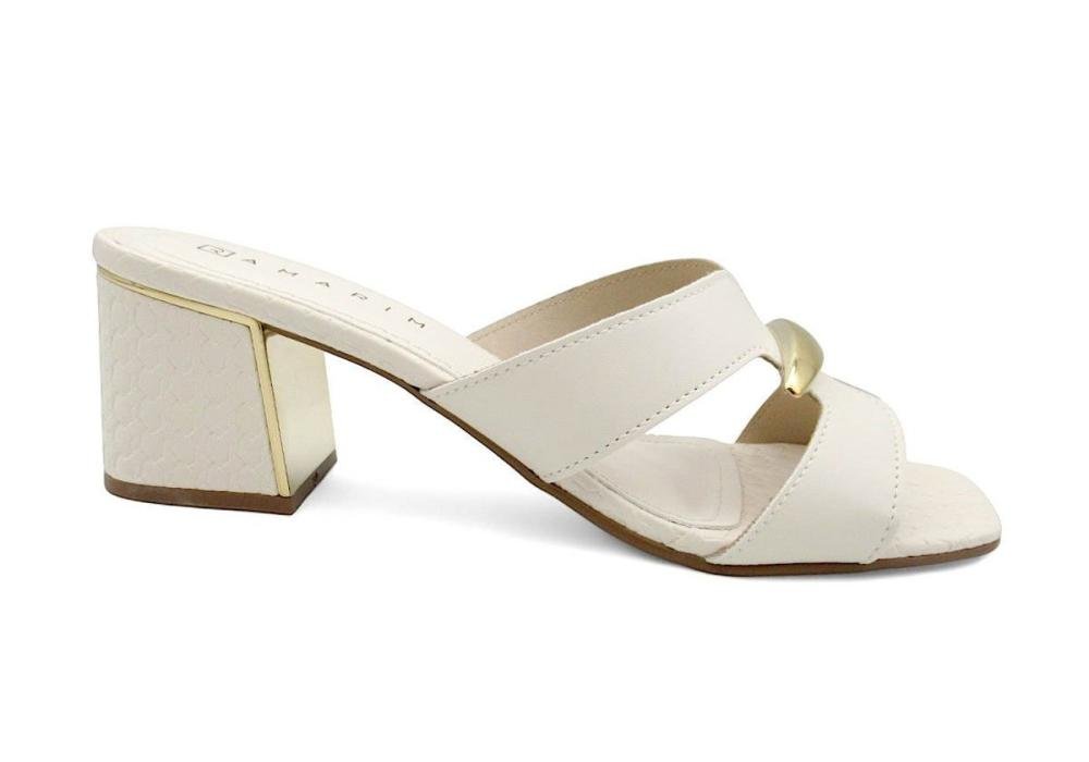 Tamanco Social Feminino Ramarim 2539201 Marfim