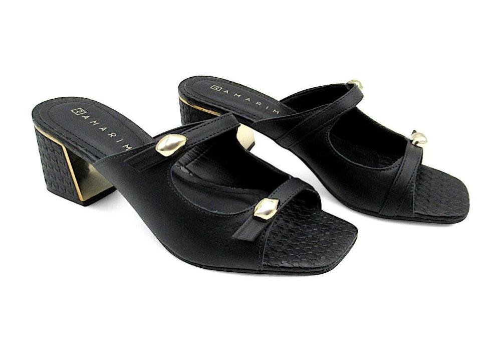 Tamanco Social Feminino Ramarim 2539203 Preto Preto 2