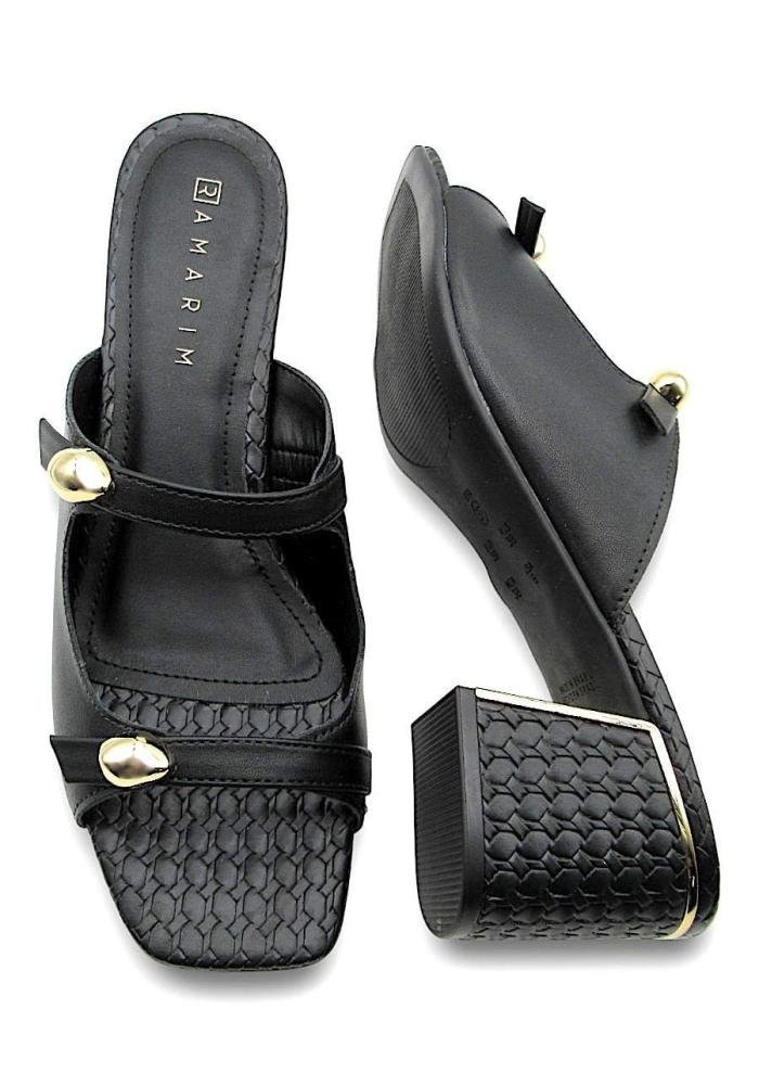 Tamanco Social Feminino Ramarim 2539203 Preto Preto 4