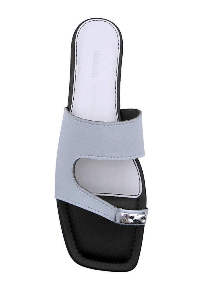 Tamanco Dakota Rasteira Feminina Y9932 Cinza 3