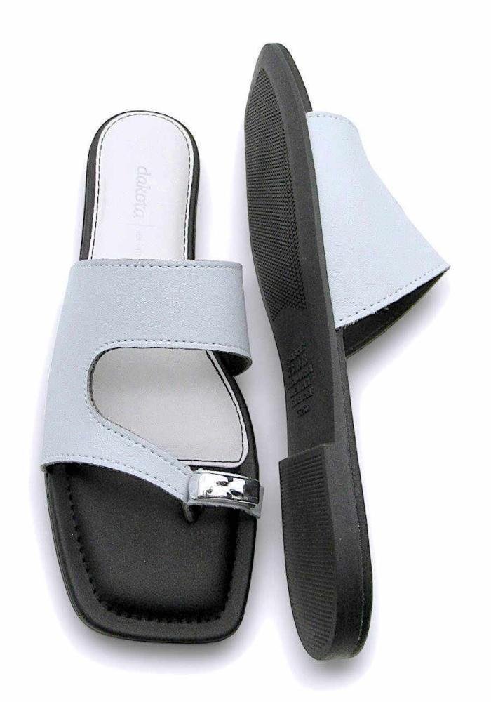 Tamanco Dakota Rasteira Feminina Y9932 Cinza 4