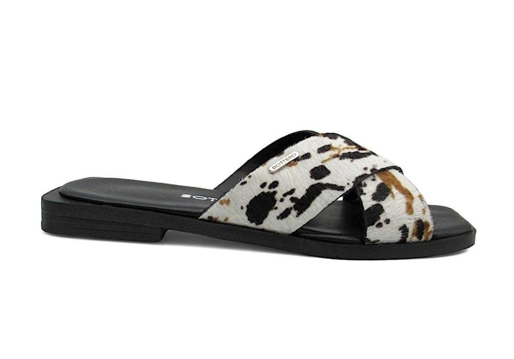 Tamanco Feminino Rasteiro Bottero de Pelo Natural 336818