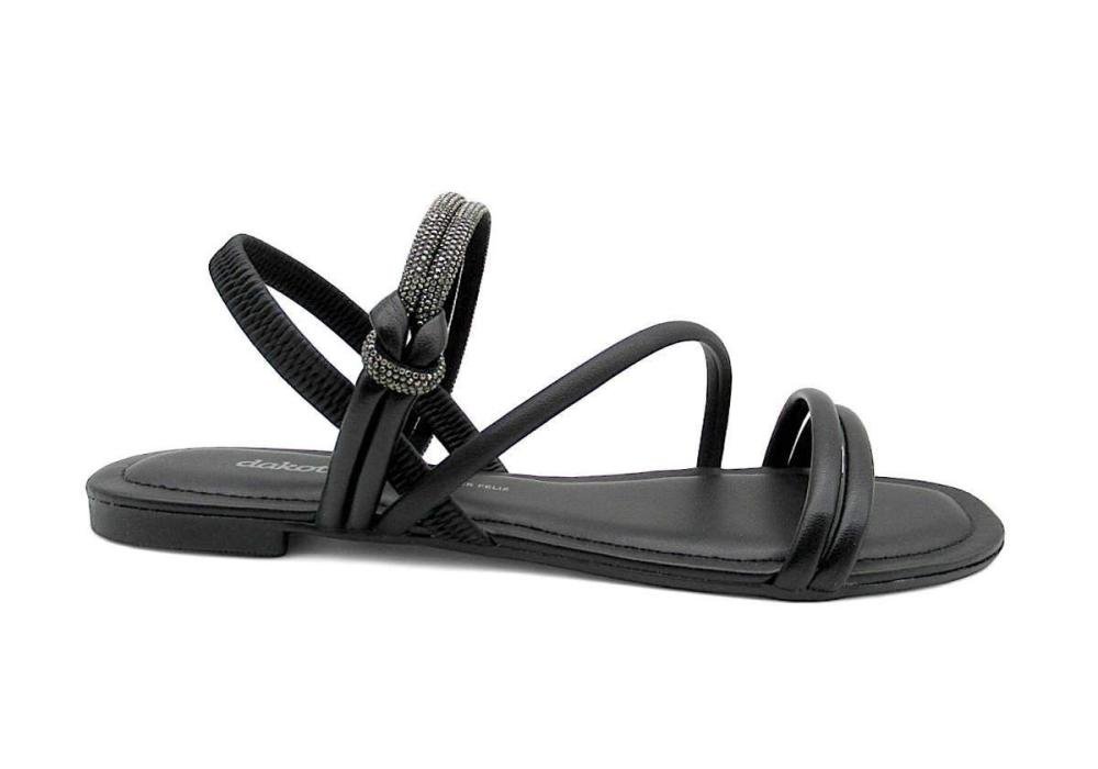 Sandália Dakota Rasteirinha Feminina Y9442 Preto