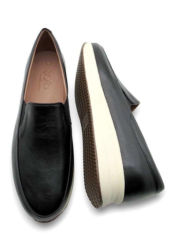 Sapatênis Feminino Anabela Alexxa Opananken 65215 Preto 4