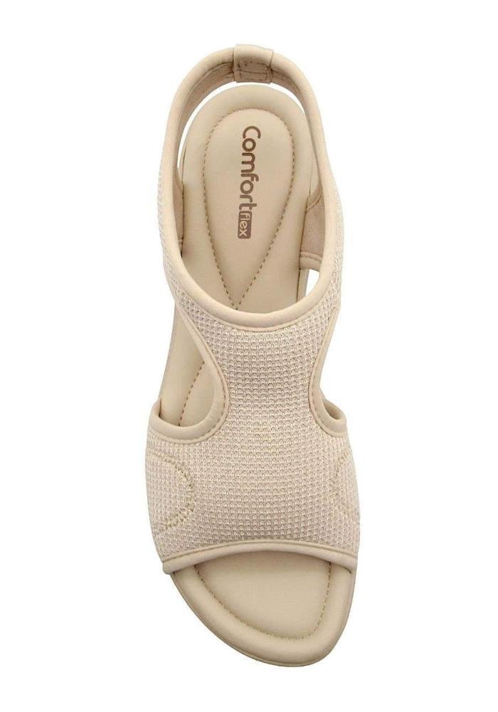 Sandália Feminina Comfortflex Papete 2551302 Bege 3