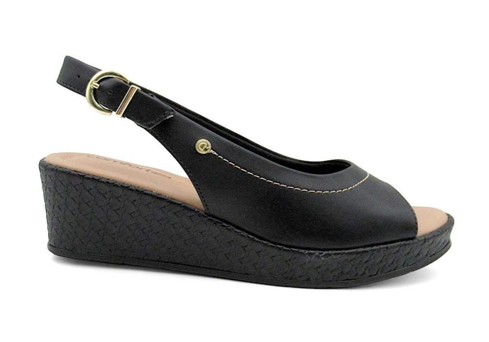 Sandália Feminina Comfortflex Anabela Conforto 2553405