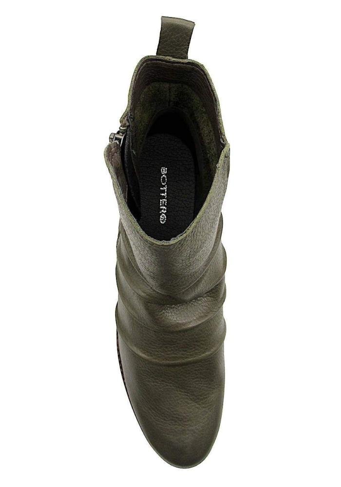 Bota Feminina Bottero Cano Curto de Couro 361731 Verde Musgo 3