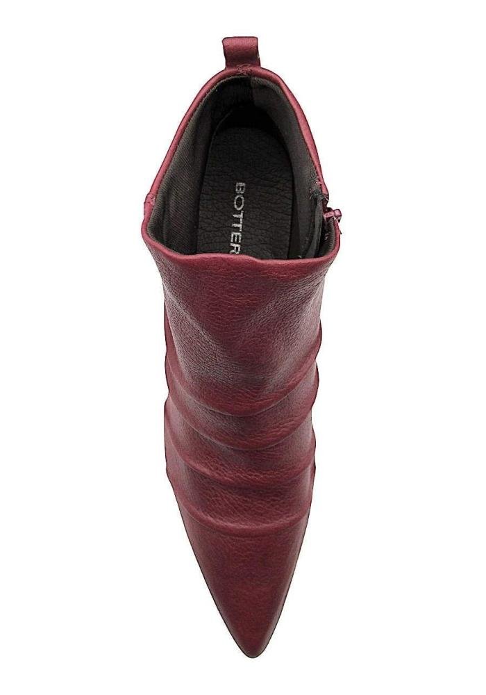Bota Feminina Bottero Cano Curto de Couro 349308 Vinho 3
