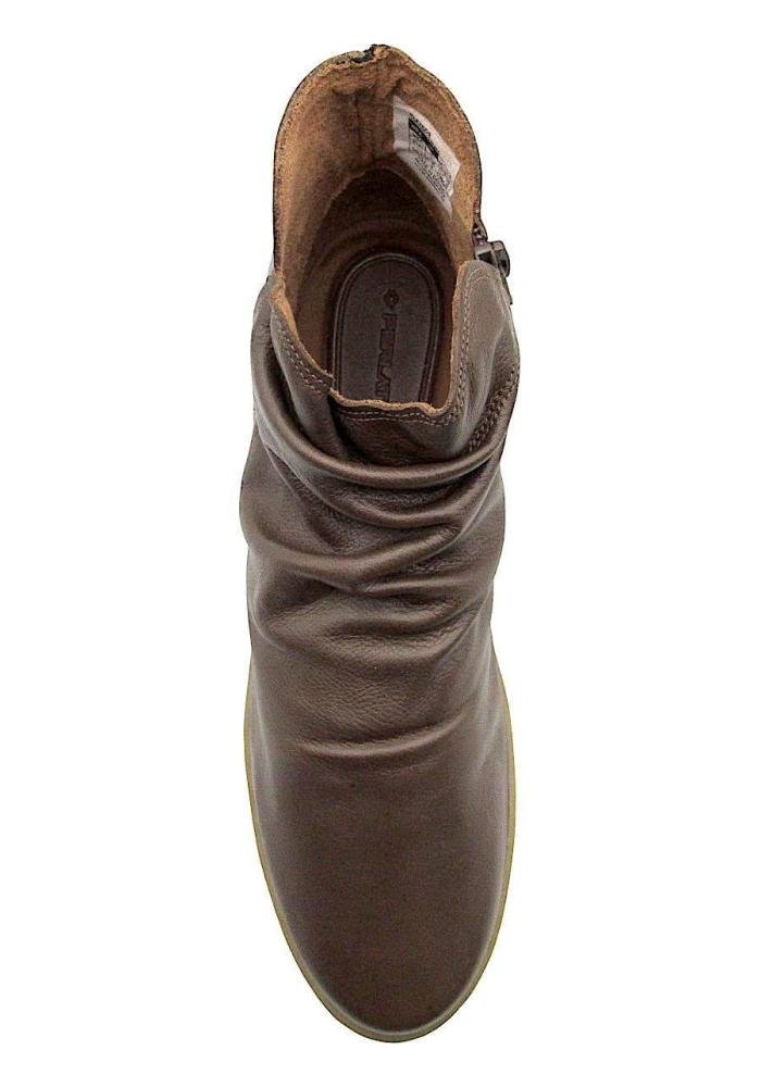 Bota Rasteira Feminina em Couro Marrom Perlatto Conforto FIZ2609 Marrom 3