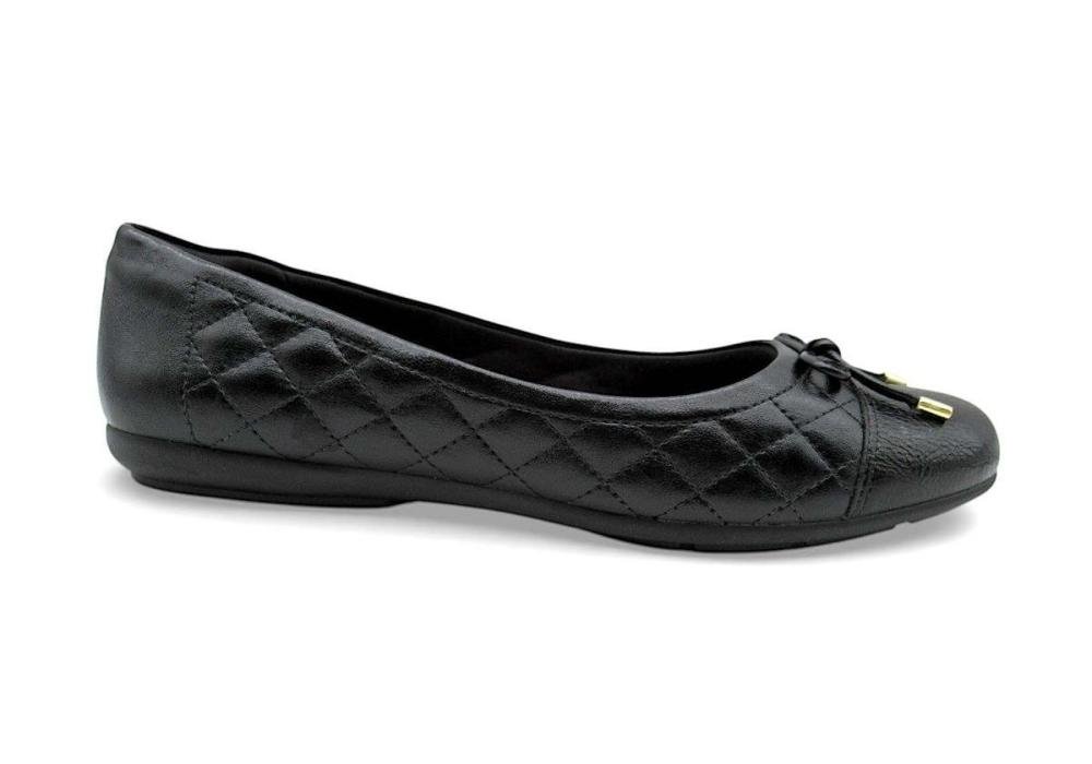 Sapatilha Feminina Comfortflex em Verniz Preto 2663302