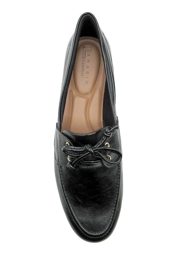 Mocassim Feminino Comfortflex Preto Conforto Preto 3