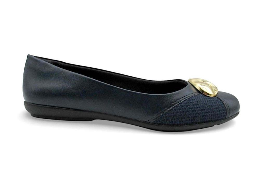Sapatilha Comfortflex Marinho em Lycra para Joanete 2663301