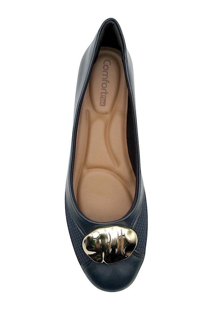 Sapatilha Comfortflex Marinho em Lycra para Joanete 2663301 Azul Marinho 3