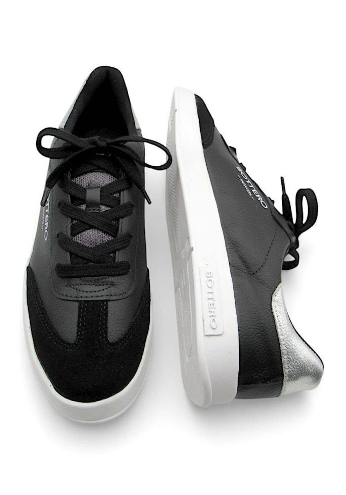 Tênis Casual Bottero em Couro Preto 364905 Preto 4