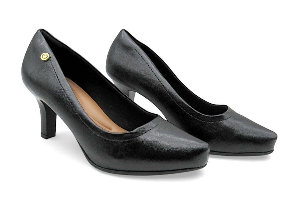 Sapato Scarpin Comfortflex Preto 2685301 Preto 2